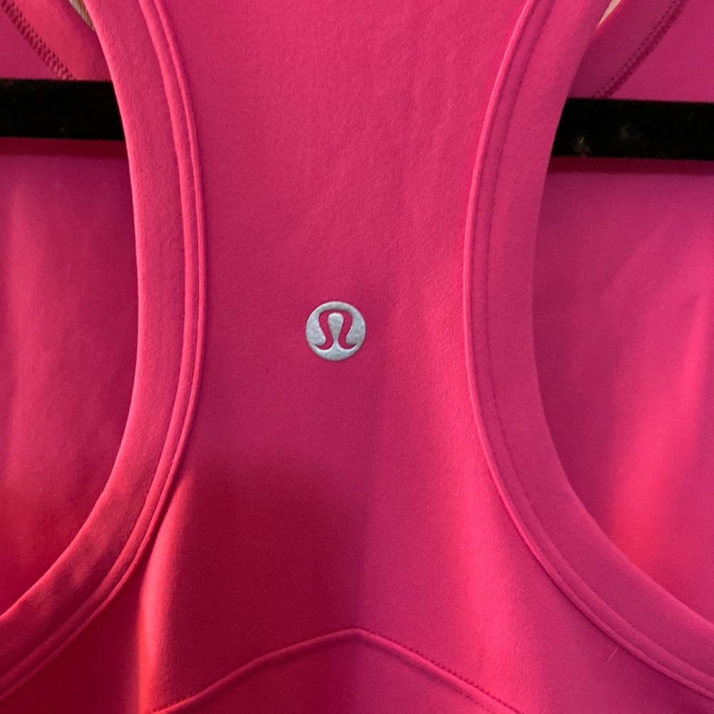 Lululemon Align Waist-Length Racerback, Sonic Pink, Size 20 - Picture 4 of 5
